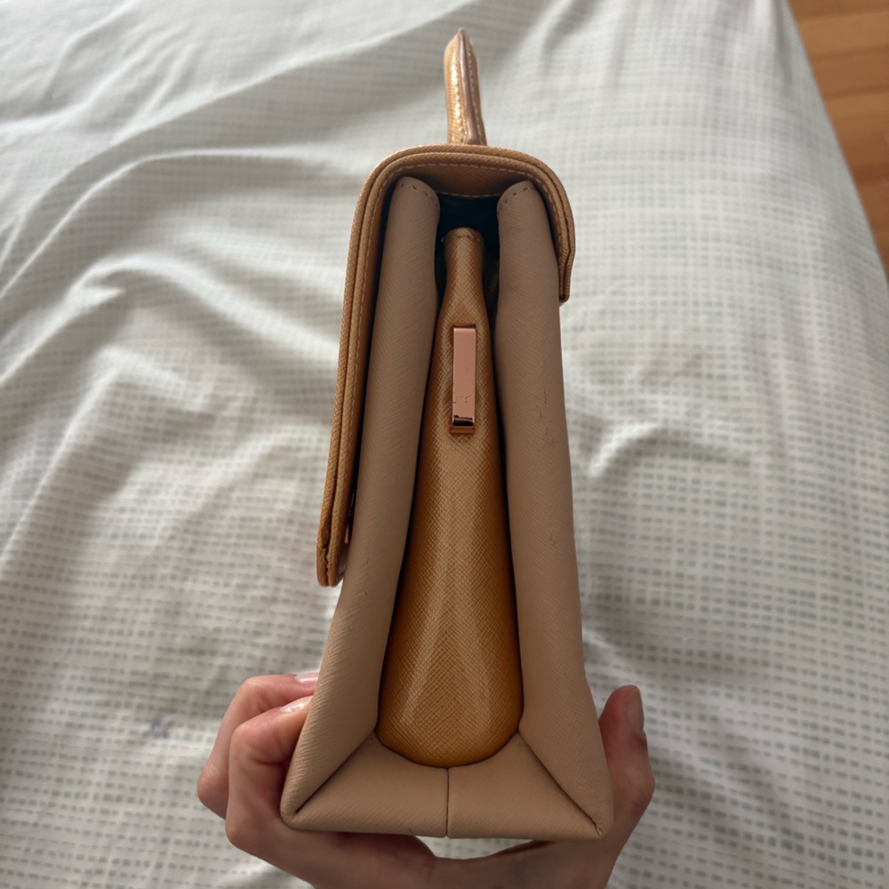 Ted Baker Gold and Blush Top-Handle Satchel - Picture 3 of 10